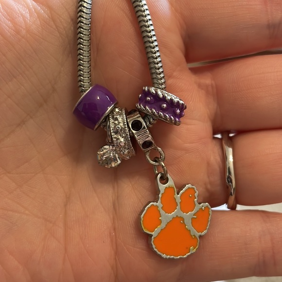 NWOT Clemson Charm Necklace!!! - Picture 2 of 2